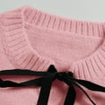 thumbnail image 5 of BSDJILFG Cute Cardigans for Women Bow Tie Front Sweater Long Sleeve Open Front Knitting CottFall Jackets, 5 of 7