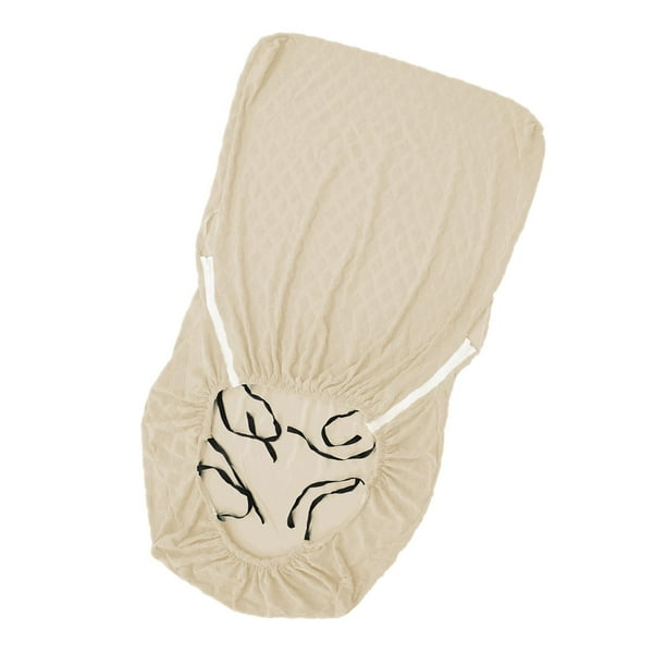 Funda para sillón de madera Funda elástica para silla Sensación cómoda hecha de poliéster Spandex Tela jacquard Decoración para el hogar Accesorios Beige Macarena Cubierta de asiento