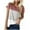 Red womens tops summer, variant on USSUMA Womens Plus Tops and T-Shirts Womens Summer Tops Round Neck Triple Color Block Stripe T-shirt Short Sleeve Loose Casual Tee T-shirt 2022 Beach