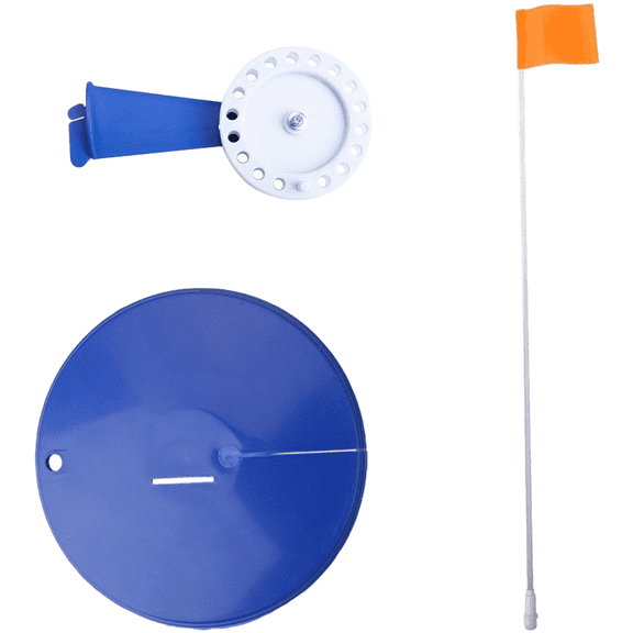 Compact Automatic Ice Fishing Rod with Stable Floating Design and Bright Flag for Enhanced Ice Fishing Experience and Easy Portability (2#orange)