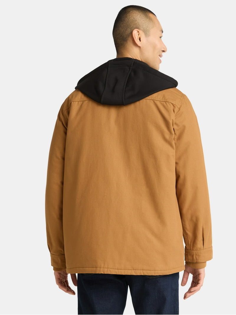 Brahma Men's Hooded Shirt Jacket, Midweight, Sizes S-3XL - Walmart.com