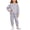 Gray, variant on Girls Cotton Outfit Sets, Crew Neck Casual 2 PC Long Sleeve Sweatshirts and Sweatpants Sets Black Size 4-5 T