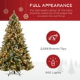 thumbnail image 5 of Best Choice Products 9ft Pre-Lit Pre-Decorated Holiday Christmas Tree w/ 2,058 Flocked Tips, 900 Lights, Base, 5 of 7