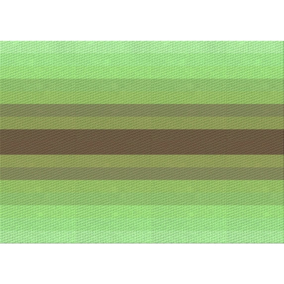 Ahgly Company Indoor Rectangle Patterned Olive Drab Green Area Rugs, 8' x 10'