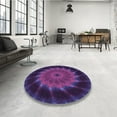 thumbnail image 3 of Ahgly Company Indoor Rectangle Patterned Dark Purple Area Rugs, 2' x 3', 3 of 6