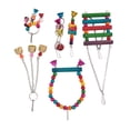 thumbnail image 1 of Swing Bell Toys, Bird Toy Set Hook Installation Chewing Colorful  for Lovebirds for Cockatiel, 1 of 8