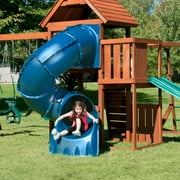 Swing N Slide Blue 5 Turbo Tube Slide Plastic Slide For 5 Foot Decks