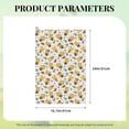 thumbnail image 4 of Easygdp Bee and Flowers Golf Towel 24x16in for Men and Women with Carabiner Clip for Easy Attachment, 4 of 8