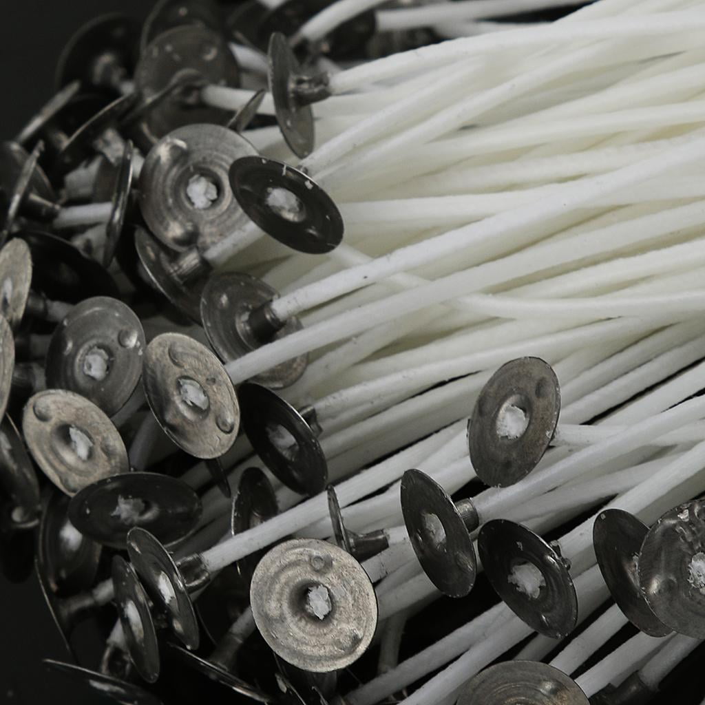 FVDPWYE 150pcs 15/10cm Pre Cotton Waxed Wicks Core for Candle Making With Sustainers