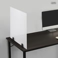 thumbnail image 5 of 2Pcs Dual Frosted Plexiglass Clamp On Desk Privacy Panels Acrylic Divider 24*18", 5 of 12