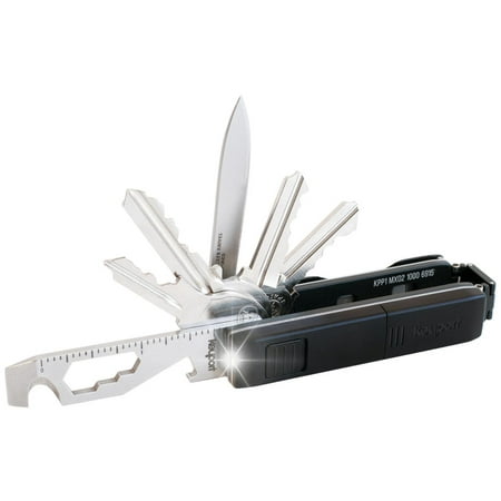 Keyport Pivot Outdoor Bundle | Key Organizer & Modular Swiss Army Keychain Multi-Tool + Pocketknife Module + Mini-Flashlight Module + MOCA 10-In-1 Key Tool
