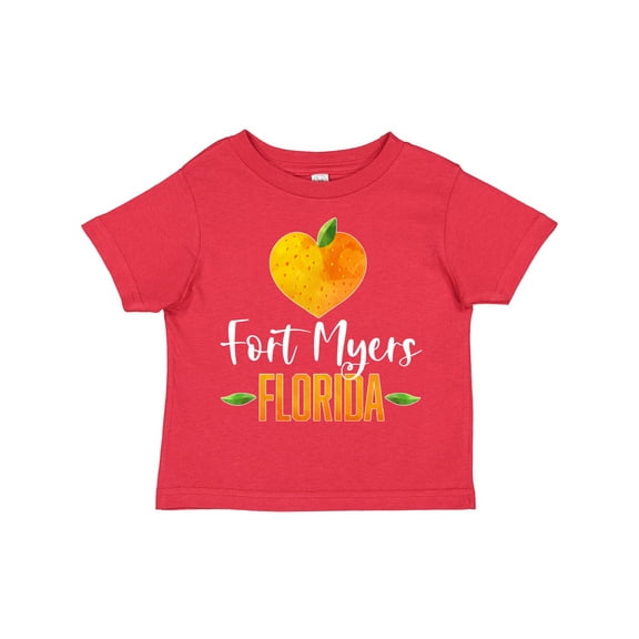 Inktastic Fort Myers Florida Orange in Heart Boys or Girls Toddler T-Shirt