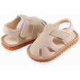 thumbnail image 4 of Baby Boy Girl Summer Infant Squeaky Sandals Premium Rubber Sole Closed-Toe Non-Slip Shoes Toddler First Walkers, 4 of 6