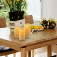 thumbnail image 3 of Led Candle Flameless Candle Flameless Candle Light 10.2/12.7/15.2Cm (4/5/6") Real Wax Pillar Candle 10 Button Remote Control With 24 Hours Timer (1*3), 3 of 6