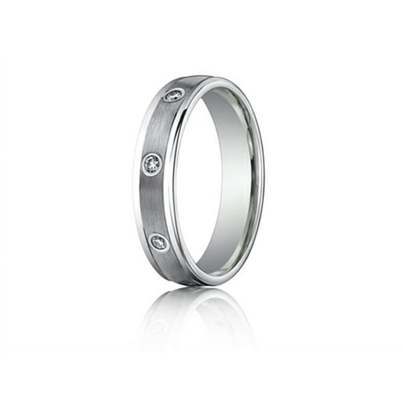 Benchmark� 4mm Comfort Fit Diamond Wedding Band / Ring