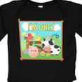 thumbnail image 4 of Inktastic I'm One Farm Animals Wearing Birthday Party Hats Boys or Girls Long Sleeve Baby Bodysuit, 4 of 5
