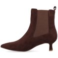 thumbnail image 3 of Journee Womens Tenlee Pull On Chelsea Kitten Heel Booties, Widths Available, 3 of 10