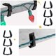 thumbnail image 3 of Clips de luz navideña, ganchos para exteriores, 1 5/8 pulgadas, colgador de tableros de fascia, clip de luz navideña de plástico para fiesta de Navidad (negro, 50 piezas), 3 of 5