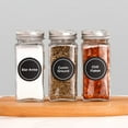 thumbnail image 4 of Farfi 180Pcs Chalkboard Label Exquisite Waterproof Self-adhesive Kitchen Countertop Spice Bottle Marking Blackboard Sticker Daily Use (Black), 4 of 13