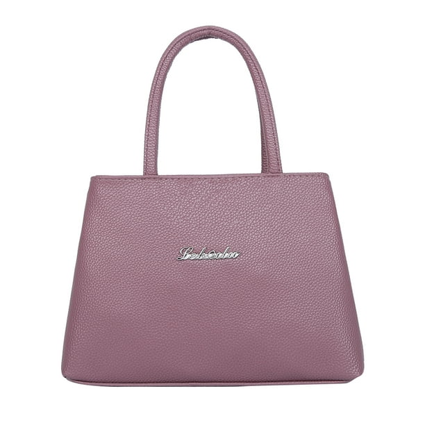 Toutek Vintage Shoulder Bag Women Top-handle Handbag PU Litchi 