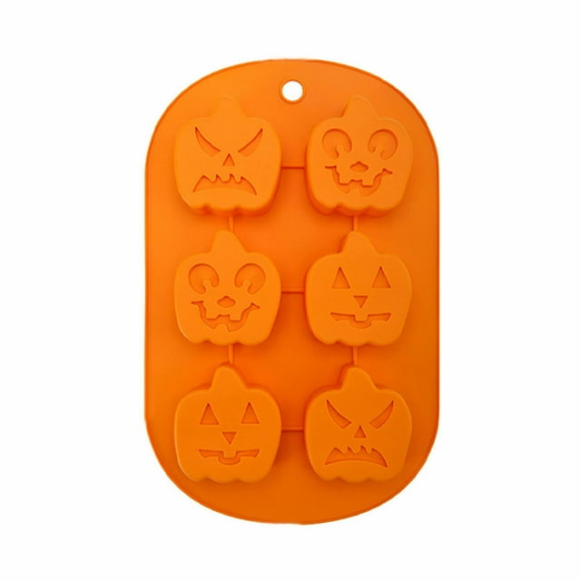 Silicone Halloween Pumpkin Baking Set Non Stick Chocolate Jelly Fondant Cake Baking For Party Gift With Shape Of Bat