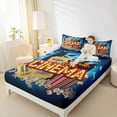thumbnail image 4 of Manfei Vintage Film Full Size Sheets for Kids, Cinema Tricket Bed Sheets, Movie Theater Theme Sheet Sets, Super Cozy Room Decor, 4-Piece, 4 of 7