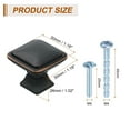 thumbnail image 2 of 10Pack Square Cabinet Knobs, 1.2 Inch Square Kitchen Cabinet Knob Zinc Alloy Drawer Knob Handle Pulls for Kitchen Cabinets Bedroom Dresser Wardrobe, Bronze, 2 of 6