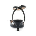 thumbnail image 4 of Journee Womens Jennifer Kitten Heel Ankle Strap Open Toe Dress Sandals, 4 of 9