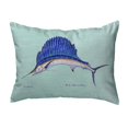thumbnail image 2 of Betsy Drake KS006C 11 x 14 in. Sailfish Teal Small No-Cord Pillow, 2 of 2