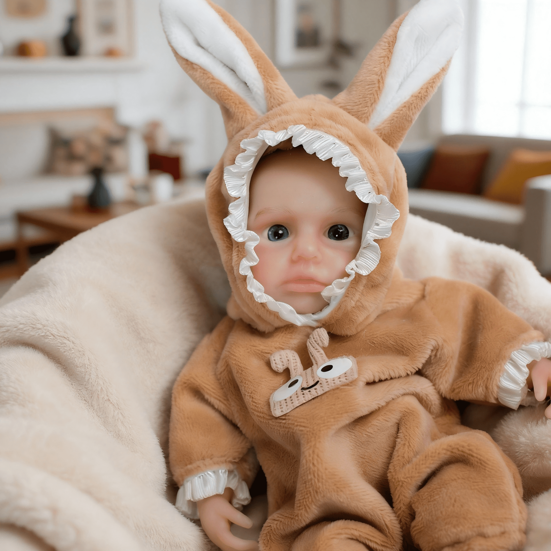 iCrade Finished Tiny 6" Realistic Reborn Baby Dolls Girl Elastic Soft Solid Silicone Mini Reborn Newborn Babies Full Body Flexible Lifelike Baby Dolls for Kids & Collectors