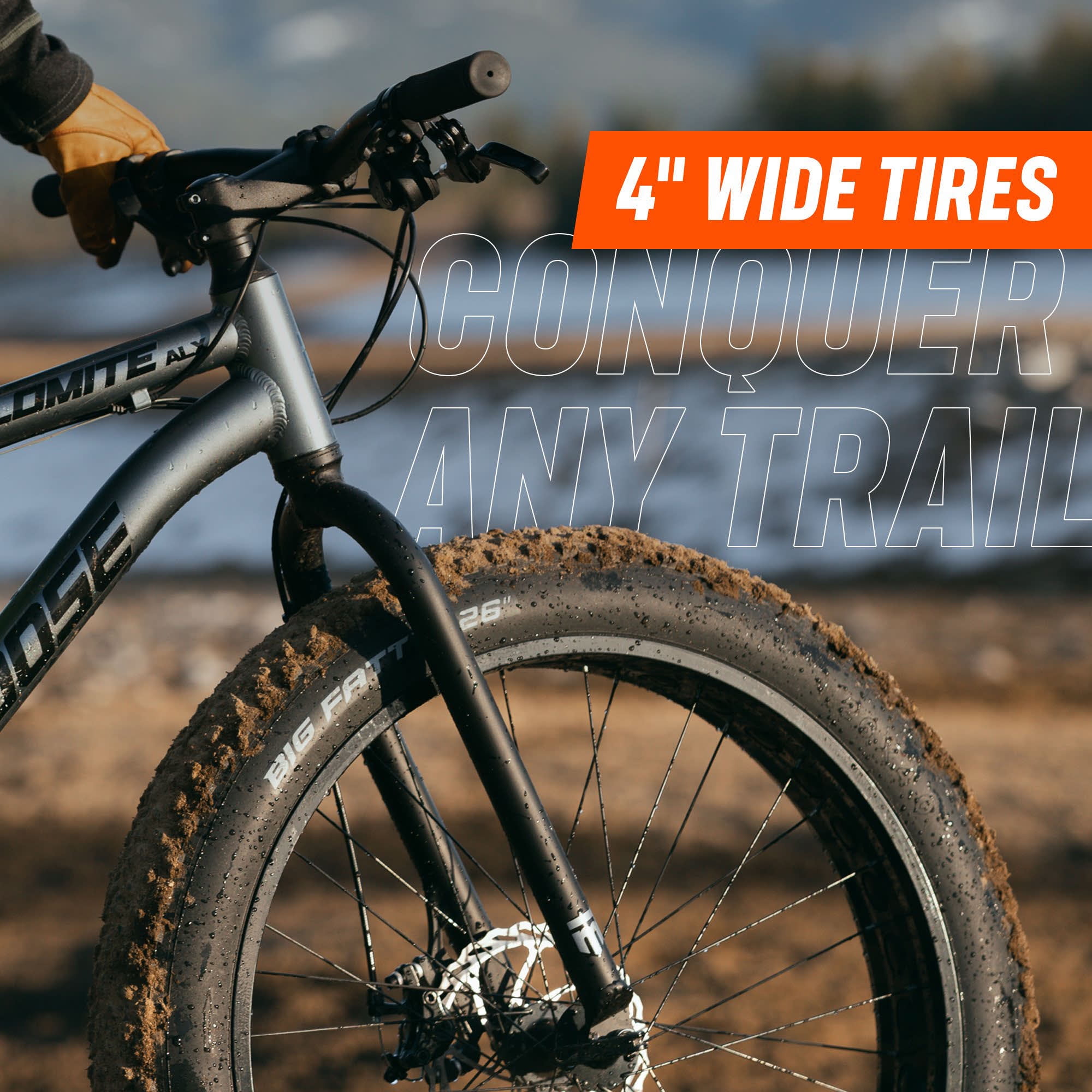 Mongoose Dolomite ALX 26 in. Fat Tire Mountain Bike Gray in Dominican Republic at DOP 46655 Rating 4