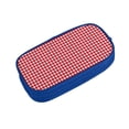 thumbnail image 2 of Goofa Red Checkboard Pattern Big Capacity Pencil Pen Case Office College Large Storage High Capacity Bag Pouch Holder Box Organizer, 2 of 9