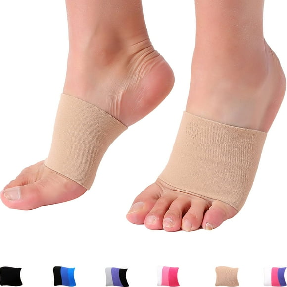 Doc Miller Soutien de Voûte Plantaire Premium - 1 Paire d'Appuis pour Fasciite Plantaire pour Soin des Pieds, Éperons de Talon, Douleurs aux Pieds, Voûtes Plates et Soutien de Voûte Plantaire pour Soulagement et Récupération - Couleur de Peau - Petite Taille