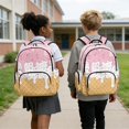 thumbnail image 2 of Yuyamidu Pink Ice Cream Girls Backpack Set 4Pcs 17 Inch Kids School Bag for Ages 6-12 Elementary Bookbag with Lunch Box Pencil Case Water Bottle Bag Back to School Rucksack, 2 of 7