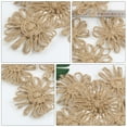 thumbnail image 5 of BESTYASH Khaki Hemp Rope Flower Decorations for Christmas and Holiday Festival, Realistic Handmade Floral Accents for Home Decor, 5 of 8