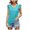 Z-Blue179, variant on JIAYUE Women's Tank Tops Ruffle Trim Cap Sleeve Elegant Crewneck Solid Color Pleated For Works Beach Parties Female Summer Vest
