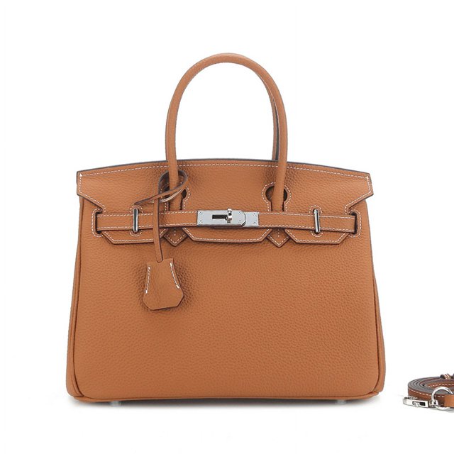 Nuevo bolso Kelly Birkin con guijarros de gran capacidad, cuero genuino, primera capa de piel de vaca, bolso de hombro moderno y versátil