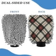 thumbnail image 2 of Microfiber Car Wash Gloves With Chenille & Polyester Terry Scratch-Free Cleaning Elastic Cuffs Retro Style, 2 of 8