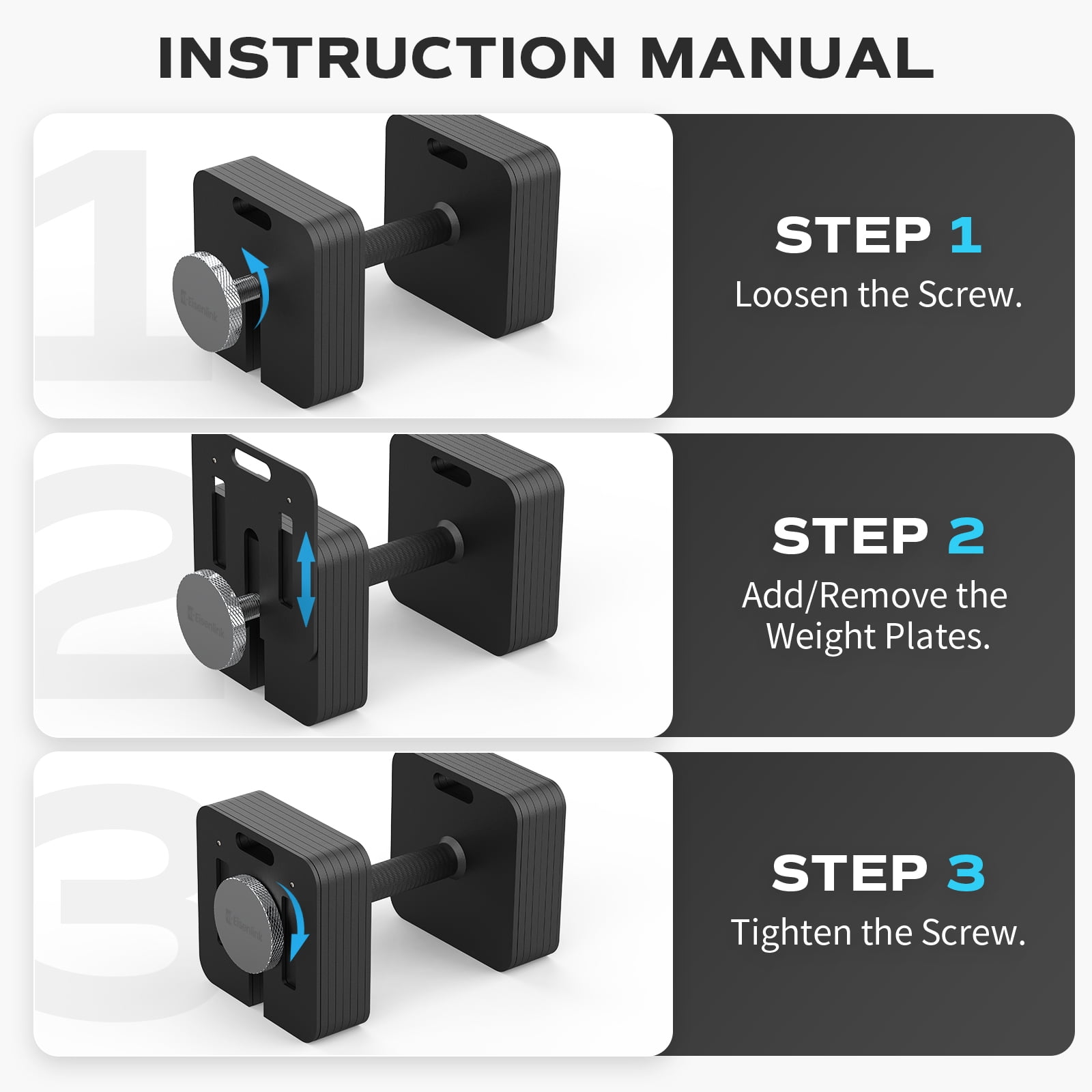 ARVIVO 2PCS 10-80lb Adjustable Dumbbell Set,5lb Increments & 10lb Handle,Quick-Lock Square Weight Dumbbells for Home Gym