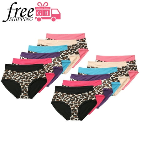 

Women s Isadora Full Brief Nylon/Spandex Soft Breathable Invisible Opaque/Sheer Design Underwear - 12 Pack