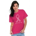 thumbnail image 3 of Courage Faith Hope Breast Cancer Women's Graphic T Shirt Tees Brisco Brands X, 3 of 6