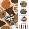 thumbnail image 6 of Orange Grid Blocks Washable Living Room Rugs 5'x7', Boho Modern Abstract Art Geometric Arch Lines Washable Throw Large Area Rugs Non-Slip Sturdy Edge Binding Carpet for Dining Room Bedside Kitchen, 6 of 9