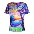 thumbnail image 6 of JustVH Women Short Sleeve T-Shirts Casual Floral Graphic V-Neck Tops, 6 of 6
