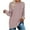 Pink, variant on Elainilye Fashion Fall Sweaters For Women Solid Print Tops Long Sleeve Top Loose Pullover Top Shirt Dressy Casual Crewneck Button Blouse