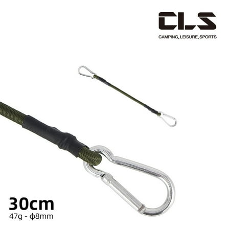 

RANMEI 30cm Carabiner Bungee Cords Karabiner Hook Cables Strap Bungie Elastic
