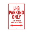 thumbnail image 1 of CHRYSLER LHS Parking Only All Others Will Be Towed Ridiculous Funny Novelty Garage Aluminum Sign 12"x18" Plate, 1 of 1