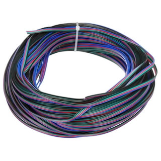 28 Gauge 4-Conductor Stranded RGB Hook-Up Wire