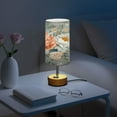 thumbnail image 6 of Wobogo Vintage Peony Floral Bedside Lamp Touch Control Table Lamp with USB A+C Charging Ports & AC Outlet 3-Way Dimmable Nightstand Lamp with Linen Fabric Shade for Bedroom Living Room, 6 of 8