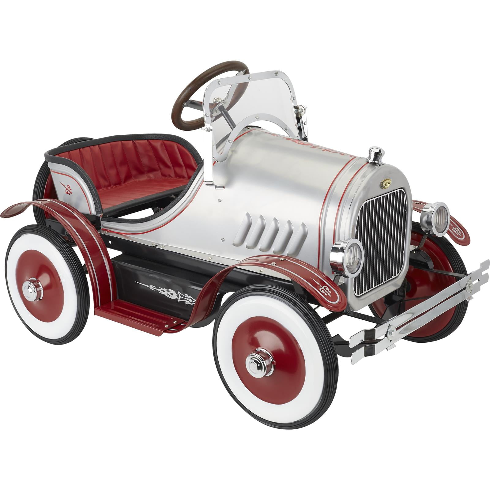 Nostalgia Racer Pedal Car - Sleek Racing Style Ride Toy with