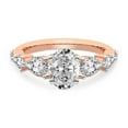thumbnail image 5 of IGI Certified 5 Carat Oval Shape Lab Grown Diamond Engagement Ring | 14K Rose Gold | Frances Side Stone Diamond Ring | FG-VS1-VS2 Quality Friendly Diamonds, 5 of 7